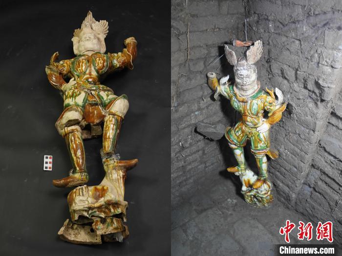 山东济南出土50余件唐三彩含天王俑等大型器物-中国社会科学网