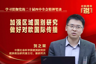 社科青年说·学习贯彻党的二十届四中全会精神笔谈⑥ | 加强区域国别研究 做好对欧国际传播